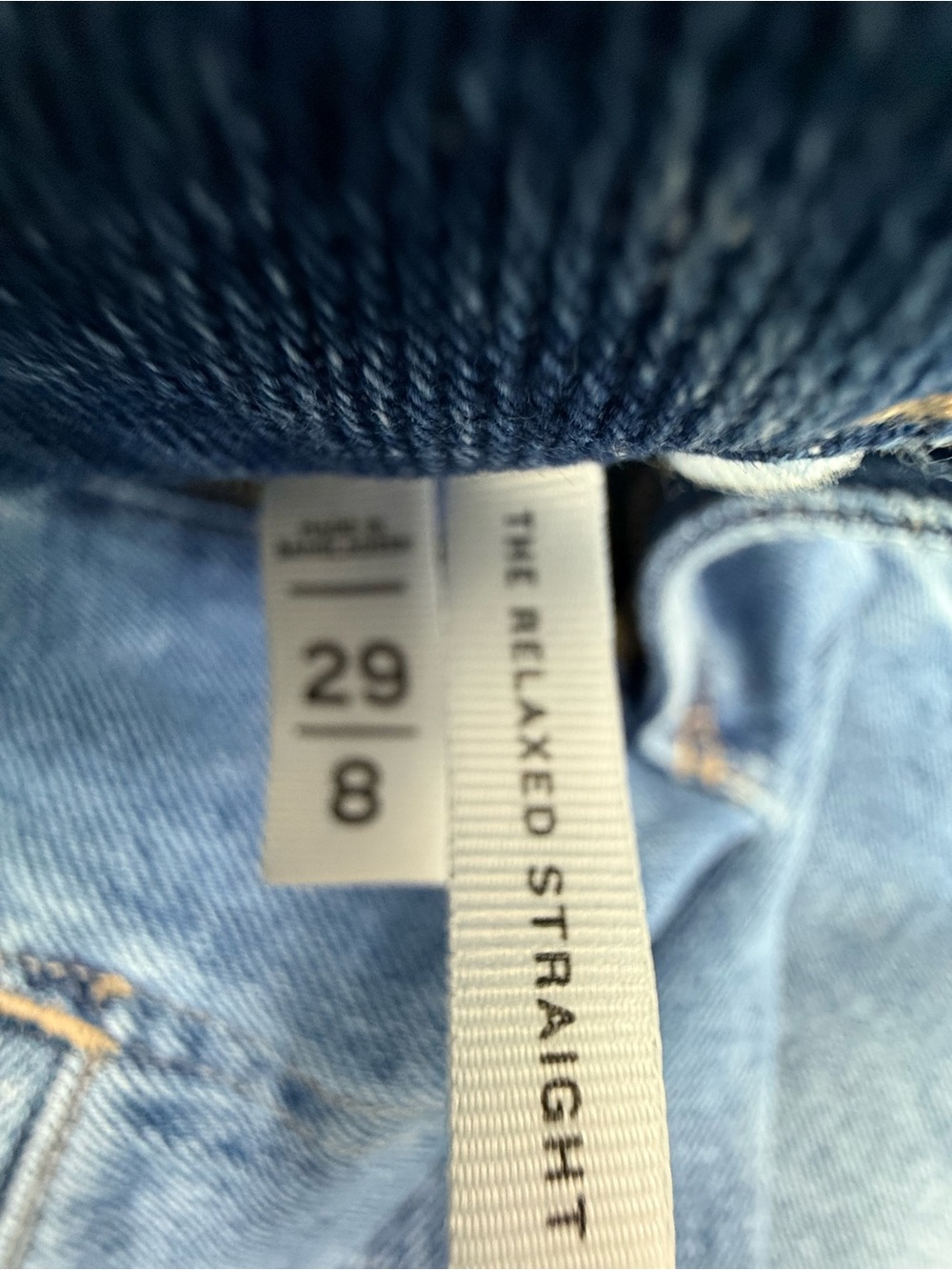 LOFT  Relaxed Straight Jeans Mid Vintage Wash Size 29/8 High Rise - Picture 9 of 11